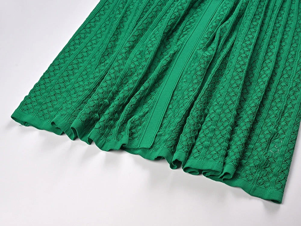 Solène | Robe midi en maille