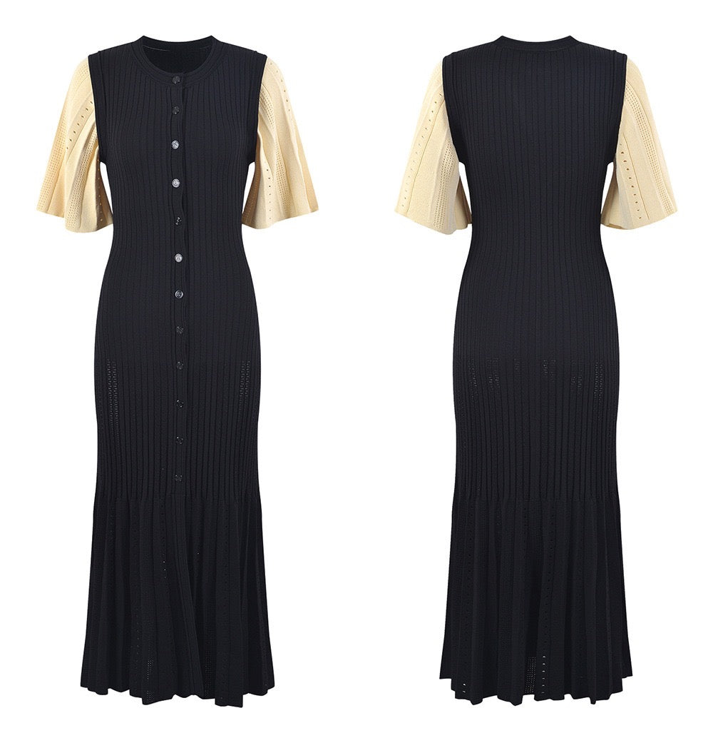 Yazmine | Robe midi en maille