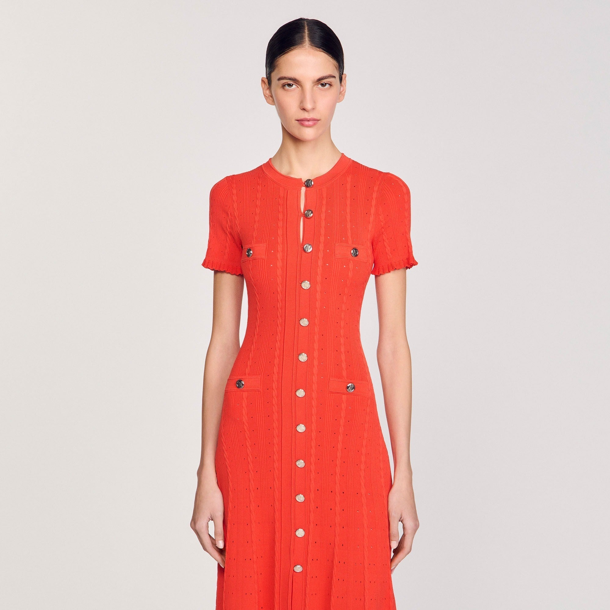 Romina | Robe midi en maille