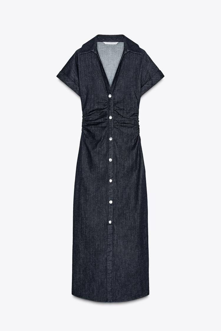 Robe midi en jean