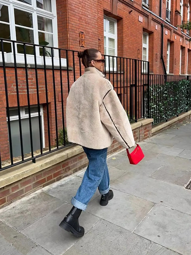 Janice | Veste en polaire Teddy