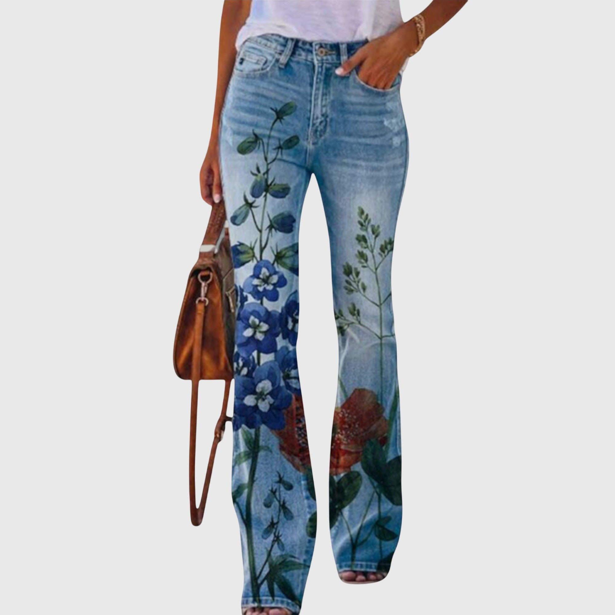 Pantalon à fleurs